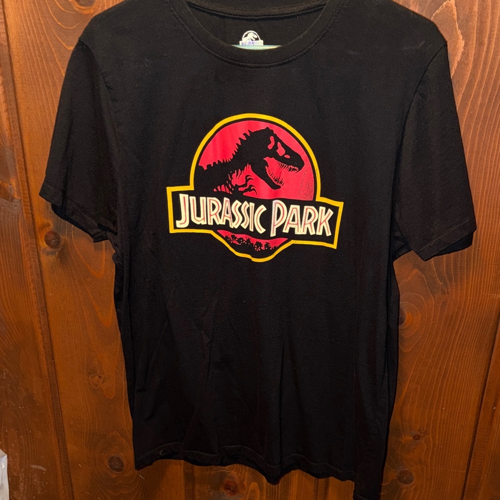 Jurassic Park Black Men's Short Sleeve Tee